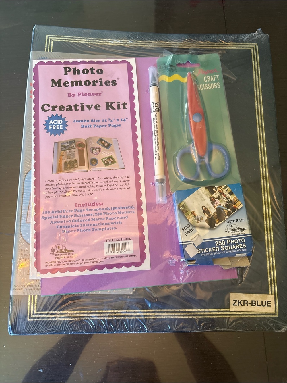 Photo Memories Creative Scrapbooking Kit by Pioneer - Blue